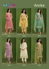 Anvika By Vipul Crinkle Chiffon Designer Salwar Suits Wholesale Online